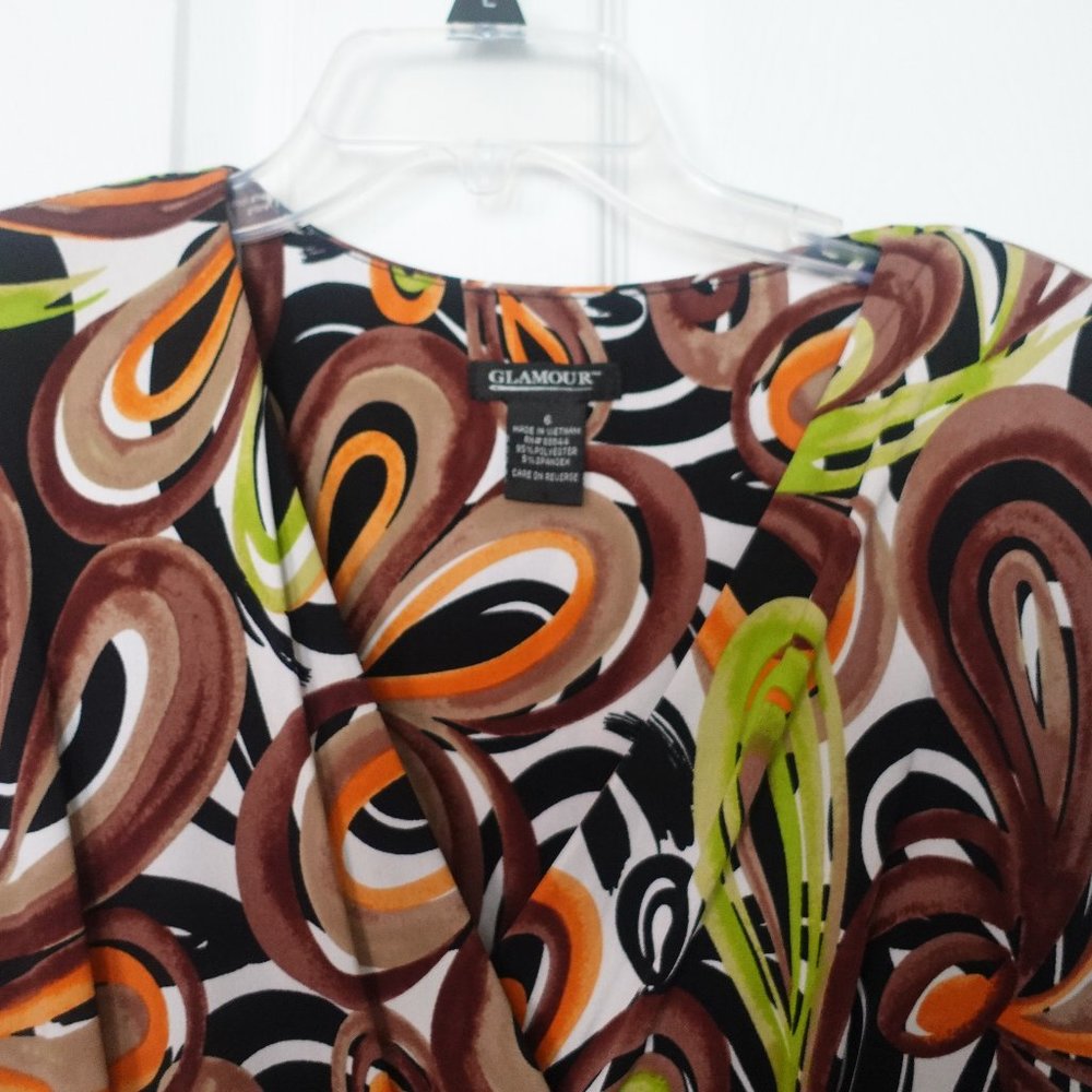Glamour V-Neck Sleeveless Dress Size 6 - Picture 6 of 9